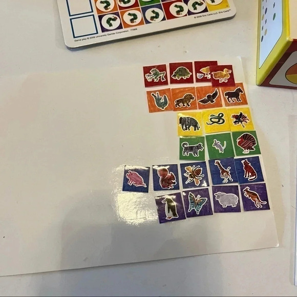 Animals Animals Color Bingo Game, Eric Carle, Colorforms - Picture 3 of 7